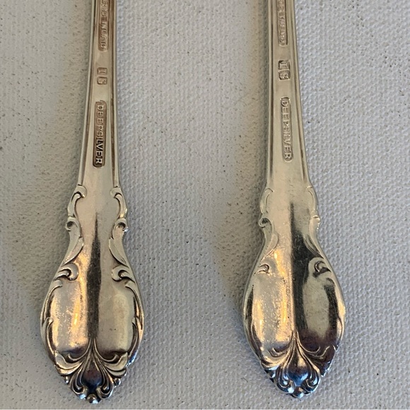 4 International Holmes & Edwards Deep SILVER FASHION 6.75" Forks Fork Set 1957 - Picture 6 of 13